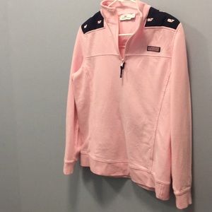 Pink and blue sweatshirt